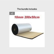 Resim Xuweiwei 10mm Kalınlığında Alüminyum Fiber Susturucu Mat 200cmx50cm Oto Çamurluk Ses Ve Isı İzolasyonu 