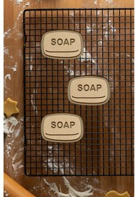 Resim Sabun Kurabiye Kalıbı, Hamur Şekillendirici, Bisküvi Kalıbı, Kolay Kesim Ucu Beyaz 