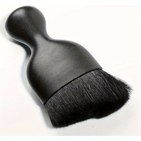 Resim 1 Adet Araç İçi Temizlik, Kompakt Yumuşak Kıl Fırça Siyah Şapka Siyah Saç 