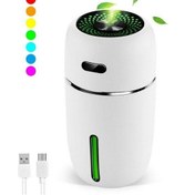 Resim Mini Usb Hava Nemlendirici Aroma Difüzör Araba Uçucu Yağ Hava Temizleme Cihazı Led'li 