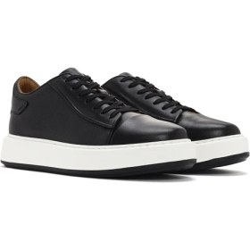 Resim Derimod Erkek Siyah Bağcıklı Kalın Tabanlı Deri Sneaker 25SFD610618 