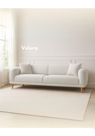 Resim Lara Üçlü Koltuk & 3 ' Lü Kanepe - Beyaz Beyaz 