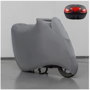 Resim Salcano Tiger Speed 125 Çantalı Gri Kumaş Motosiklet Branda Motor Penye Branda 