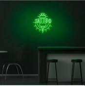 Resim Twins Led Tattoo Yazılı Ve Şekilli Neon Tabela Yeşil Model:model:34003366 Yeşil 
