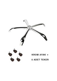 Resim Depolife Metal Yıldız Ayak Yüksek Kalite Yönetici Ofis Çalışma Koltuğu Aya (276019953) 