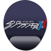 Resim Darling In The Franxx Bilek Destekli Mousepad Model - 1 Oval 