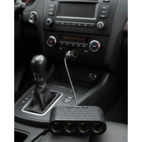 Resim Alkasaz Araçlar Için 4’lü Çakmak Çoklayıcı Type C USB ve Koruma Sistemli 