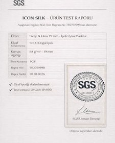 Resim ICON SILK%100 Saf İpek Uyku Maskesi Göz Bandı (Antrasit) - Yumuşak, Nefes Alabilir, Işık Engelleyici Göz Bandı - Seyahat ve Uyku İçin (Antrasit) 
