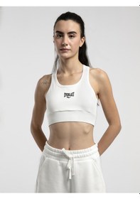 Resim Ever Essentials Beyaz Kadın Pamuk Sporcu Sütyeni Beyaz 