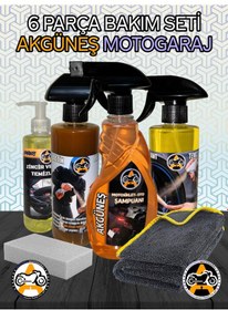 Resim Akgüneş Moto Bakım Seti 6 Lı Set Motosiklet 