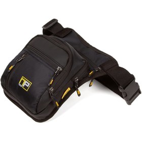 Resim By Hakan Nw-904 Çok Gözlü Bel Bacak Omuz Göğüs Motorcu Çantası Siyah-sarı 