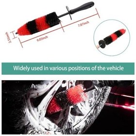 Resim Novahub Dayanıklı Polipropilen Fırça: Araç Temizliği İçin Ergonomik Çok Amaçlı Çözüm, Kırmızı/siyah, 0.4kg, Evrensel Uyumlu 