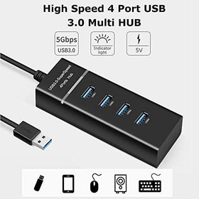 Resim 4 Port USB 3.0 Çoğaltıcı Çoklayıcı Hub Switch Çoklu Cihaz 4360 