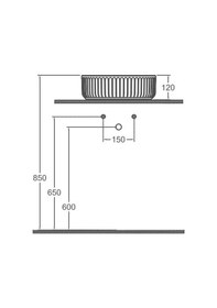 Resim Isvea Ion Tezgah Üstü Lavabo 36 CM 