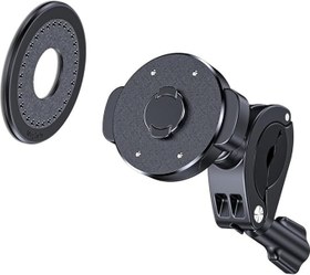 Resim Coverzone Vespa, Arora Cappuccino, Lambretta, Peugeot Modelleri ile Uyumlu Magsafe ile Uyumlu Telefon Tutucu - Ayna Demirine ve Gidona Takılabilir, 360° Döner, Evrensel Bisiklet Scooter | QL10 