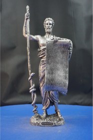 Resim Hipokrat Heykel Biblo Büyük Boy Hipokrat Heykeli, Doktor Ofis Hastane Dekoratif Aksesuar 33 Cm 