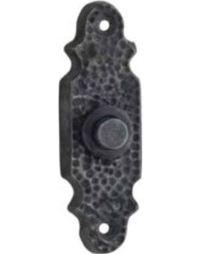 Resim Prinç döküm antik siyah rustik eskitme, ferforje tipi osmanlı tarzı kapı için zil HFT10011 