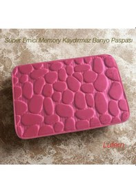 Resim Süper Emici Memory Kaydırmaz Banyo Paspası Pembe Yatak Odası Tuvalet Oturma Odası Yumuşak Çok Renkli 