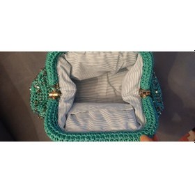 Resim Buva Lolibag Kağıt İp El Çantası Mavi - Turkuaz 