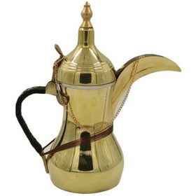 Resim Sarı Bakır 4'lü Mırra Cezve Seti 