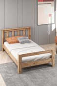 Resim Ninnimo 100x200 Yatak Uyumlu Still Tek Kişilik Ceviz Genç Karyola 