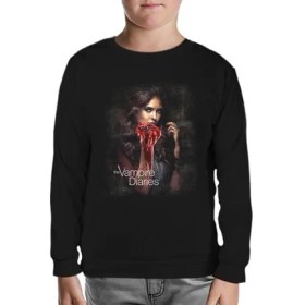 Resim Lord T-Shirt Vampire Diaries Siyah Çocuk Sweatshirt 