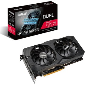 Resim ASUS RADEON DUAL-RX5500XT-O4G-EVO 4GB GDDR6 128bit 1865Mhz OC 1xHDMI 3xDP RGB EKRAN KARTI 