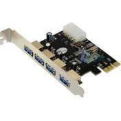 Resim Kuvars PCI-Express 4 Port USB 3.0 Kart USB Çoğaltıcı 