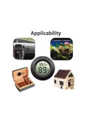 Resim Springsun İç Mekan Sensörlü Termometre & Nem Ölçer: -0 C-50 C %10-%99 Rh - Ev, Sera, Bodrum, Evcil Hayvanlar 
