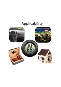 Resim Springsun İç Mekan Sensörlü Termometre & Nem Ölçer: -0 C-50 C %10-%99 Rh - Ev, Sera, Bodrum, Evcil Hayvanlar 