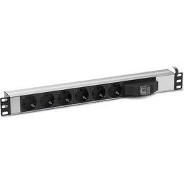 Resim Formrack F082PR6SA 6lı 19" Sigortalı Aluminyum Priz 