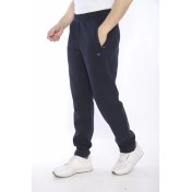 Resim Escetic Escetic Erkek Spor Lacivert 3 İplik, İçi Polarlı , Kışlık Kalın Kumaş Regular Eşofman Altı - B1294 