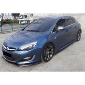 Resim HasAkman Opel Astra J Sedan Opc Marşpiyel Seti Mat Siyah Plastik 2009 2010 2011 2012Uyumlu 2013 2014 