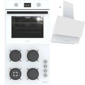 Resim Beyaz Ankastre Set (BO O6555C W - BH P6194C W - ARGEMON WW60) Termikel