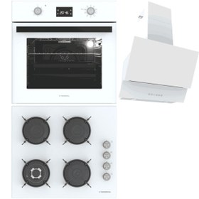 Resim Beyaz Ankastre Set (BO O6555C W - BH P6194C W - ARGEMON WW60) 