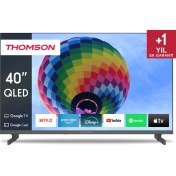 Resim Thomson 40QG4S14 UHD 40" 100 Ekran Uydu Alıcılı Google Smart Qled TV 