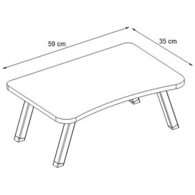 Resim Yigityapidekor Renkli Laptop Sehpası Katlanabilir Yatak Koltuk Üstü Kahvaltı Bil Perla 
