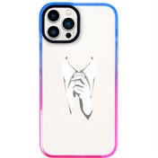 Resim iPhone 14 Pro Kravat Telefon Kılıfı 