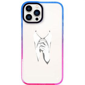 Resim iPhone 14 Pro Kravat Telefon Kılıfı 