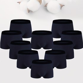 Resim 10 Adet Erkek Düz Renk Pamuklu İç Çamaşırı Boxer Külot - Nefes Alabilir, Rahat Kalıp ve Kuru Giyim Hissi İç Çamaşırı Boxerleri 