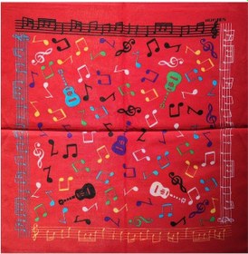 Resim Bhandana Notalı Kare Bandana 