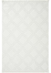 Resim Cool Halı Harmony 1550 Beyaz Yumuşak Dokulu Çocuk Odası Halısı Modern Koridor Salon Dokuma Makine Halısı 