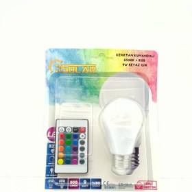 Resim CMSOLAR 9W LED RGB E27 DUY AMPUL 
