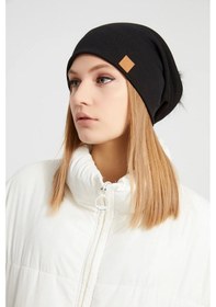 Resim Kadın Efsane Kürk Ponpon Detaylı Şapka Bere - Standart / Siyah Siyah 