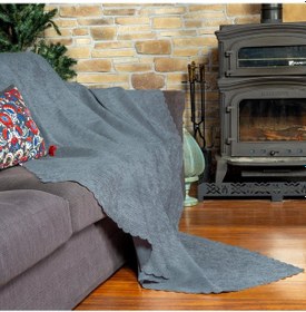 Resim Jakarlı Şönil Koltuk Örtüsü Çekyat Örtüsü Koltuk Şalı 110x175 2 Ad. Kaymaz Bulut Bulut 