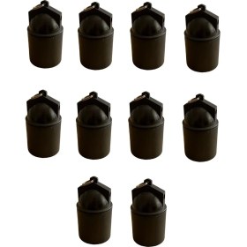 Resim Bakalit Bahçe Duyu E27 Su Geçirmez Dış Mekan Vidalı Yağmur Duyu (250V-4A) 10 Adet 