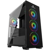 Resim Gamebooster 600W 80+ Gb-Pe05B 4X Rgb Fanlı Gaming Mid-Tower Kasa 