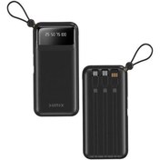 Resim Sunix 10.000 Mah Dijital Göstergeli Kendinden Kablolu Powerbank Siyah PB-120 