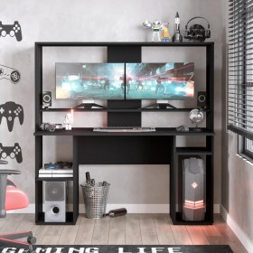 Resim Robin Home Dragon Oyuncu Masası Gamer Masa Gaming Bilgisayar Masası Siyah 