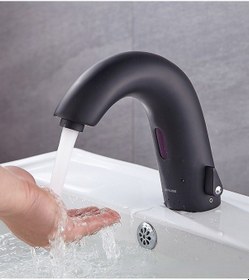 Resim Fause Kfb101-2B Çift Su Girişli Fotoselli Lavabo Bataryası Siyah 